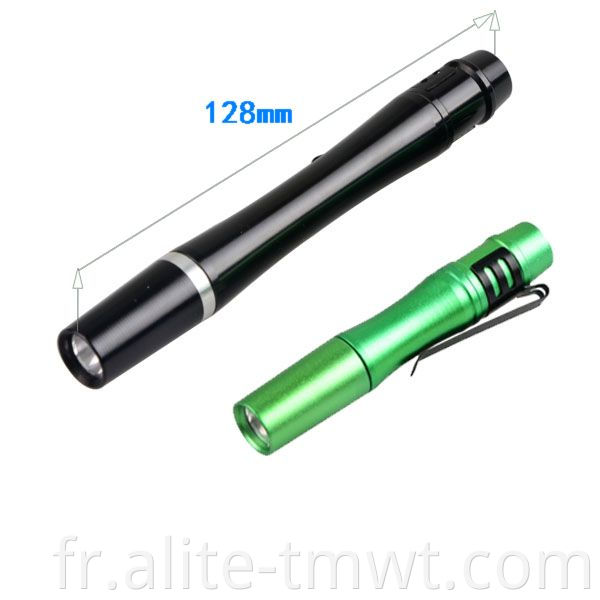 365-395 nm Poignée portable LED Penlight Medical avec Pocket Clip Money Detector UV LED Torche de durcissement